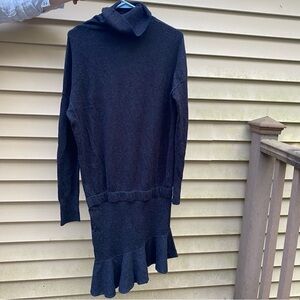 ALLSAINTS wool dress, Sz M, asymmetrical hem